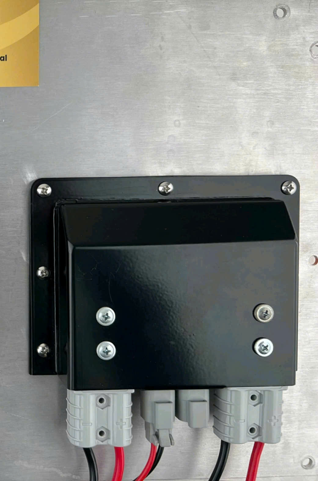 2xSB50 Anderson & 2xDeutsch plug aluminium cover
