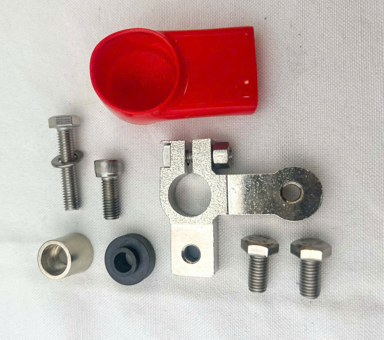 Battery terminal clamp.